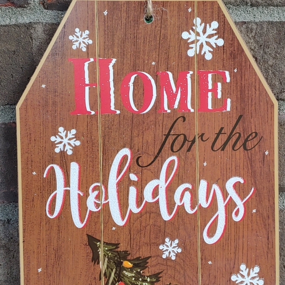 NWT- "Home For The Holidays" Sign - Picture 3 of 3
